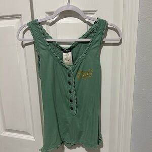 D&G Green Buttoned Tank Top